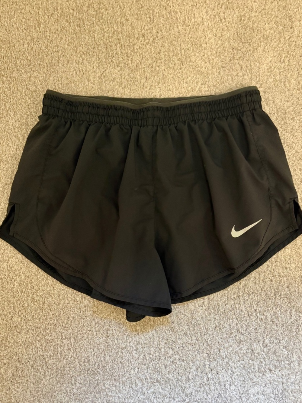 Nike Black Contrast Waist Athletic Shorts - M